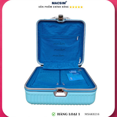 Vali cao cấp Macsim Aksen hàng loại 1 MSAK8216 cỡ 17 inch màu xanh-hồng