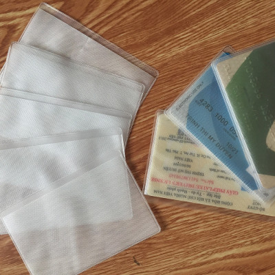 Combo 5 Túi Ví Đựng Bảo Vệ Chống Xước Thẻ ATM, Card Visit, CMND, Driver License Bằng Lái Xe Trong Suốt - Loại 1 Chính Hãng MINIIN