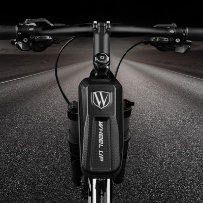 Túi đựng đồ treo khung trước xe đạp vỏ cứng, chất liệu bền, chống thấm nước