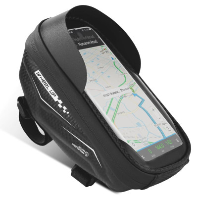 Túi tay lái trước khung xe đạp với màn hình cảm ứng