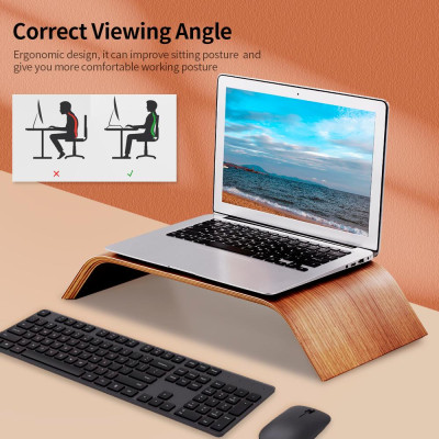 Giá đỡ máy tính xách tay bằng gỗ SAMDI có khả năng chịu lực mạnh