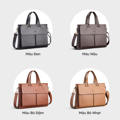 Cặp Công Sở Lata ( Thời trang nam basic - Cặp da CA38 )