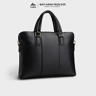 Cặp Công Sở Lata ( Thời trang nam basic đựng laptop 14,6 inch - Cặp da CA29 )