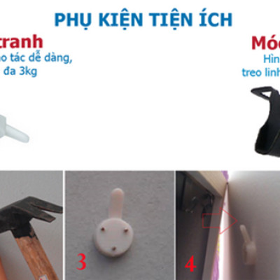 Combo 2 Khung Hình Treo Tường 3D Cao Cấp  Tặng bộ ảnh như hình mẫu, Đinh Treo Tranh  - Khung Hình Phạm Gia PGCTK6 (30 x 40 cm)