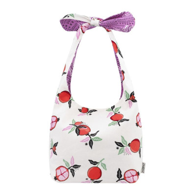 Cath Kidston - Túi 2 mặt/Mini Reversible Knotted Shopper - Pomegranate - Cream -1049084
