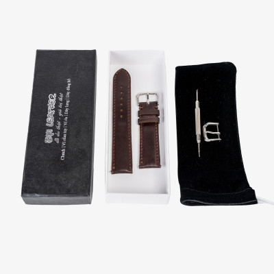 Dây đồng hồ da bò Bụi Leather D101- Da thật khâu tay thủ công cao cấp - Bảo hành 12 tháng