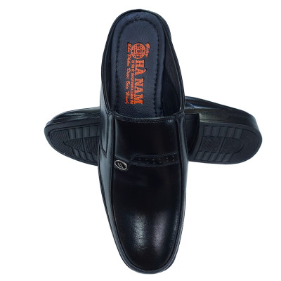 Dép Bít Mũi Nam Da Bò Thật TiTi ĐÔ Cao CấpGSB2048