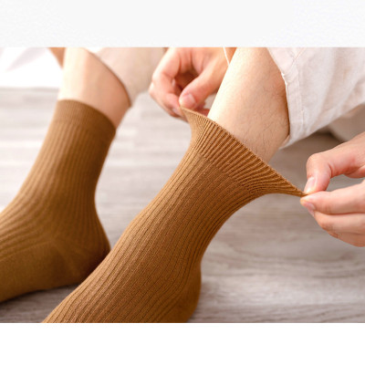 Combo 5 đôi Tất nam gân cao cổ khử mùi kháng khuẩn chống hôi chân