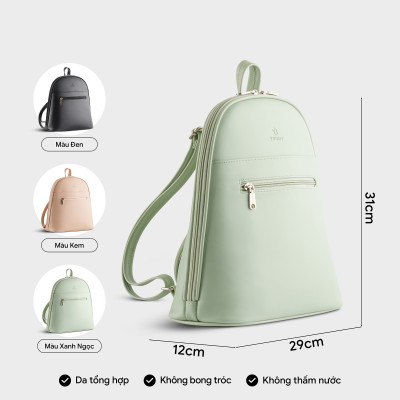 Balo Yuumy ( Thời trang nữ phối ngăn - Balo da Seasand YBA102 )