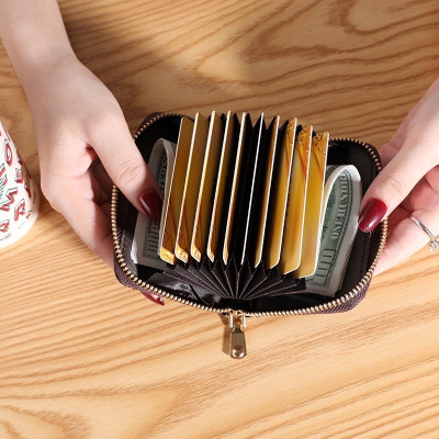 Ví Mini  Ngắn Đựng Tiền , Thẻ  Bỏ Túi Dễ Thương, Ví Ngắn Nam Nữ Gồm Nhiều  Ngăn Cầm Tay Thời Trang Hàn Quốc Cao