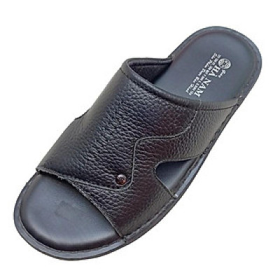 Dép nam quai ngang HÀ NAM da bò thật cao cấp DN245