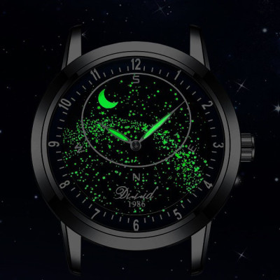 Đồng hồ cơ nam tự động DIZIZID Automatic chính hãng - Dây da cao cấp - Chống nước tốt - Thiết kế dải ngân hà dạ quang chuyển động độc đáo DZCTD99