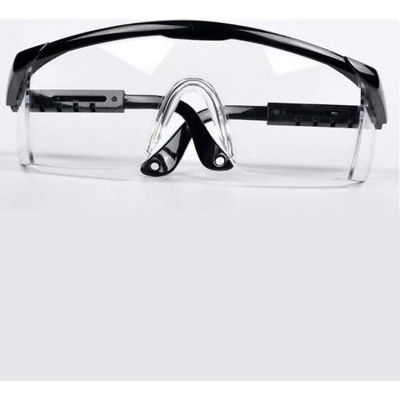 Mắt kính bảo hộ lao động, Kính bảo hộ trong suốt bảo vệ mắt hỗ trợ phòng dịch, chắn gió bụi chống tia UV tròng trong suốt