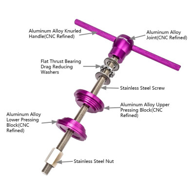 Công cụ cài đặt phần đầu ZTTO MTB Cúp bấm BB làm giá đỡ sửa chữa xe đạp