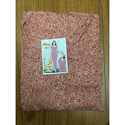 Đồ bộ nữ,đồ ngủ mặc nhà lửng 9 tấc vải lụa mango BL 106 họa tiết hoa nhí siêu cưng size 45-57kg.