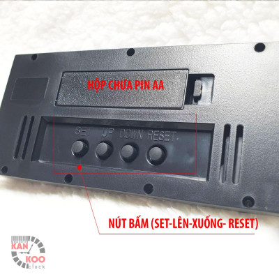 Đồng hồ lịch vạn niên điện tử dùng để gắn lên đồng hồ treo tường có lịch dương, nhiệt độ bảo hành 12 tháng