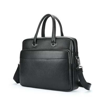 Cặp công sở nam da bò thật BAOHA LEATHER BHM9660 vừa laptop 15inch, phom cứng