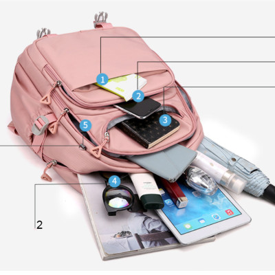 Balo nữ sinh đi học không thấm nước cao cấp phong cách hàn quốc 15.6"