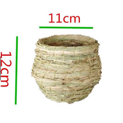 1 tổ đan rơm nhỏ 11*12 dùng làm tổ đẻ cho gà rutin, cút kiểng, manh manh, finch