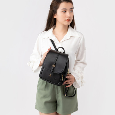 Balo Yuumy ( Thời trang nữ cỡ trung nắp gập - Balo da Seasand YBA48 )
