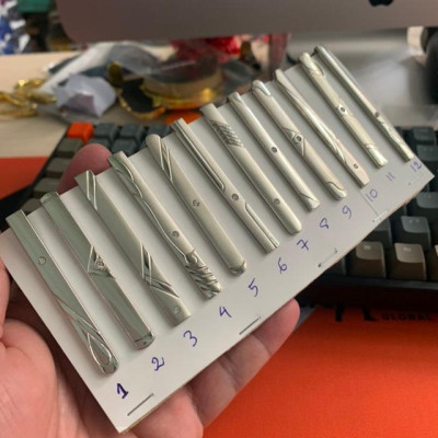 Kẹp cà vạt mạ đính đá dành cho cà vạt nam 8cm GiangPKC