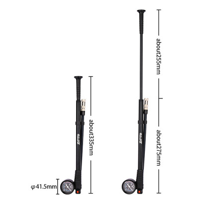 Máy bơm khí ZTTO 300PSI giảm chấn cho xe đạp MTB áp suất cao với thiết bị đo van Schrader & Presta