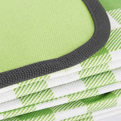 Thảm picnic Suncojia, thảm chống ẩm, kiểu sọc xanh trắng, thảm bãi biển, kích thước 2×1.5 mét