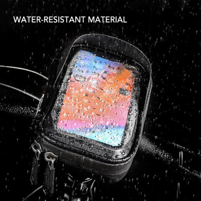 Túi tay lái Túi đựng phía trước xe đạp với màn hình cảm ứng Vỏ điện thoại