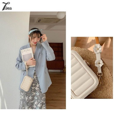 Túi đeo chéo Micocah 2021 thiết kế dáng vuông, có đính hoa nhí dễ thương (NSF523) (M434)