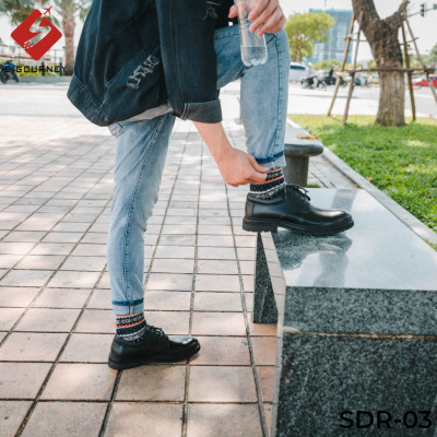 Giày Doctor Da Bò Full Đen SIGOURNEY Trẻ Trung Nam Tính SDR-03 Bảo Hành 18 Tháng