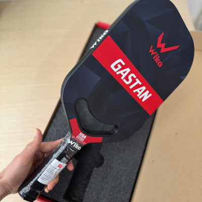 Vợt chơi Pickleball cao cấp Wi-ka Gastan - mặt vợt nhám, Carbon T1000