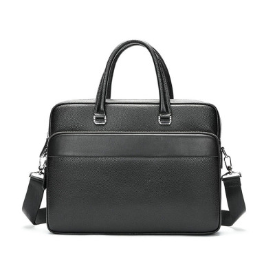 Cặp công sở nam da bò thật BAOHA LEATHER BHM9660 vừa laptop 15inch, phom cứng