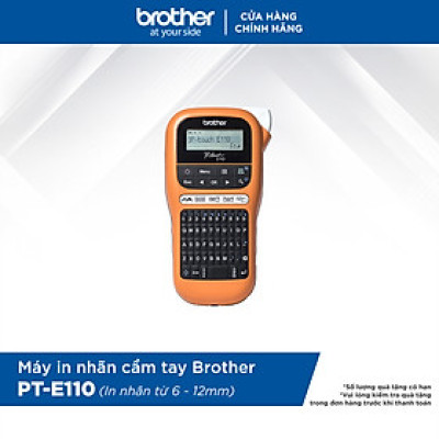 Máy in nhãn cầm tay Brother PT-E110 - Hàng chính hãng