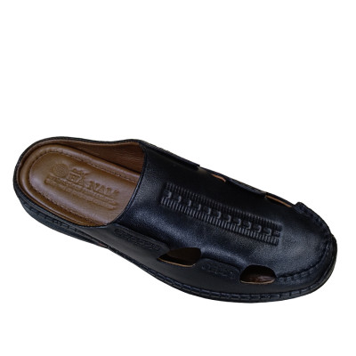 Dép Bít Mũi Nam TiTi ĐÔ Da Bò Thật Cao Cấp GSB20115