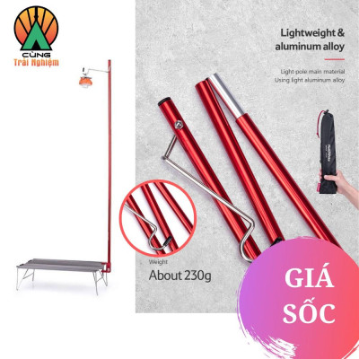  Cọc Treo Đèn Dã Ngoại Naturehike Gấp Gọn Dành Cho Cắm Trại NH19PJ003