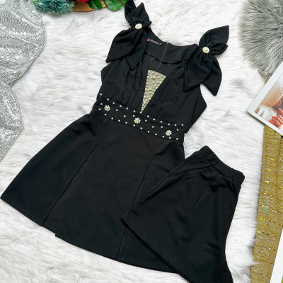 Set bộ nơ vai đính ngọc MS 2652