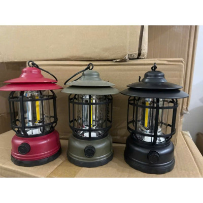 Đèn Cắm Trại Dã Ngoại Du Lịch Sạc USB 1200mAh, Ánh Sáng Vàng Trang Trí - HÀNG CHÍNH HÃNG MINIIN