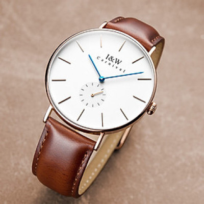 Đồng Hồ Nam I&W Carnival 8848G Chính Hãng Full Box Chống Nước Kính Chống Xước Dây Da Cao Cấp BH24T (Máy Pin-Quartz)