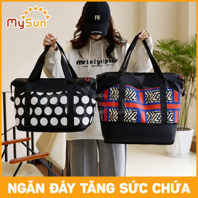 Túi xách tay du lịch nam nữ 2 TẦNG gấp gọn cỡ size to lớn đựng nhiều đồ cá nhân MySun