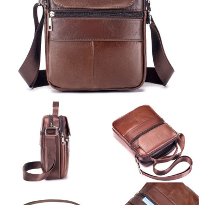 Túi đeo chéo nam DA BÒ THẬT – BEE GEE DCN9398