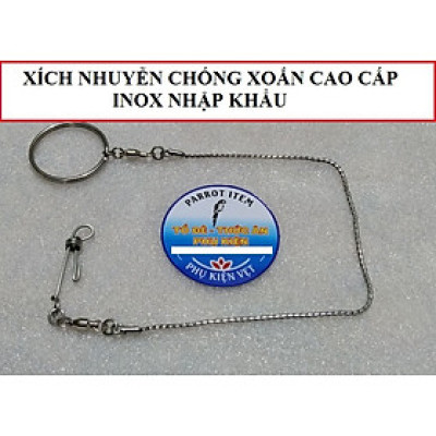1 bộ xích 0.8 và vòng chân cho mọi dòng vẹt