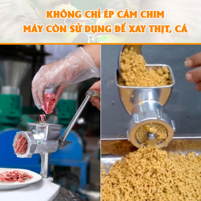 Máy đùn cám hạt cho chim kiểu quay tay