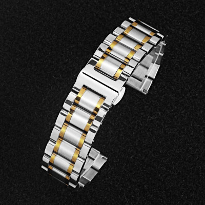 Dây Đeo Đồng Hồ Thép Không Gỉ Đúc Đặc Có Đầu Bo Cong Size 20mm 22mm