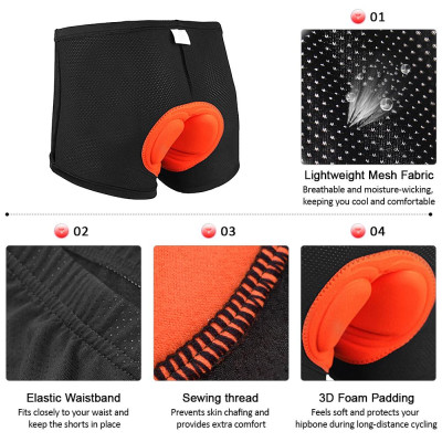 Quần short nam đi xe đạp có đệm thoáng khí