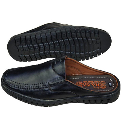 Dép Bít Mũi Nam Da Bò Thật TiTi ĐÔ Cao Cấp GSB2066d