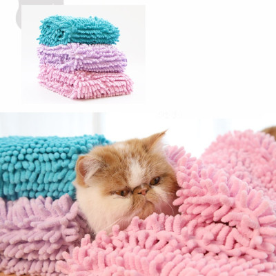 Khăn tắm chó mèo Dạng khăn bông lau mình cho thú cưng sau khi tắm Có thể làm mền đắp cho mèo