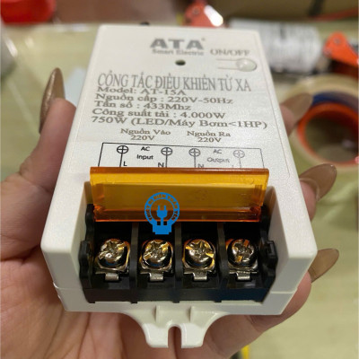 Công tắc điều khiển từ xa ATA AT-15A RM01 hẹn giờ tắt mở công suất lớn - Hàng chính hãng