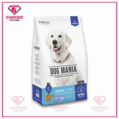 (1KG/2.4KG) Dog Mania Adult - Thức ăn hạt CHO CHÓ TRƯỞNG THÀNH nhập khẩu HÀN QUỐC