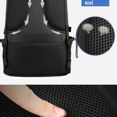 Balo laptop sức chứa lớn đi làm đi phượt chính hãng YVan 820