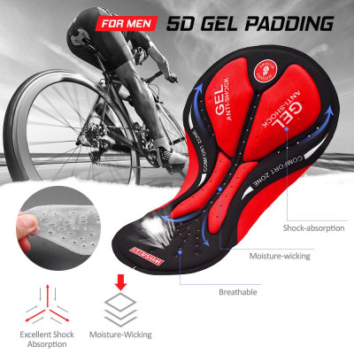 Quần đùi đạp xe được làm bằng vải cao cấp, thoáng khí, nhẹ và thoát ẩm, giúp bạn luôn mát mẻ và thoải mái